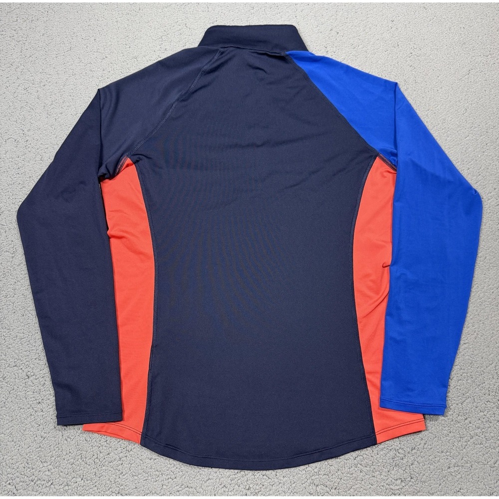 Ralph Lauren RLX Pullover Mens Medium Navy Colorblock 1/4 Zip Long Sleeve Golf - Picture 8 of 8
